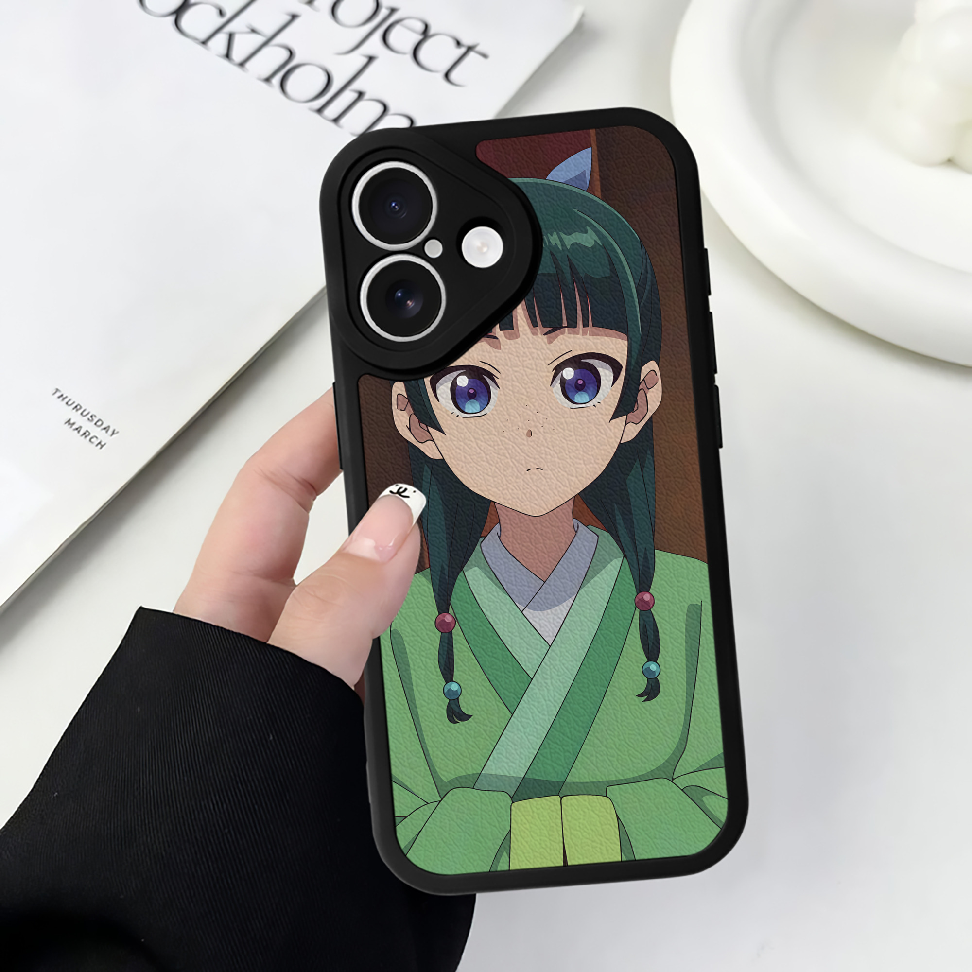 薬屋のひとりごと The Apothecary Diaries 【iPhone 16シリーズ対応】シリコンスマホケース（レザー調） 材質：シリコン